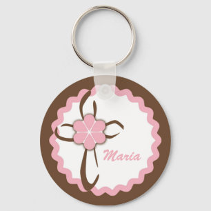 Porte-clés Croix contemporaine