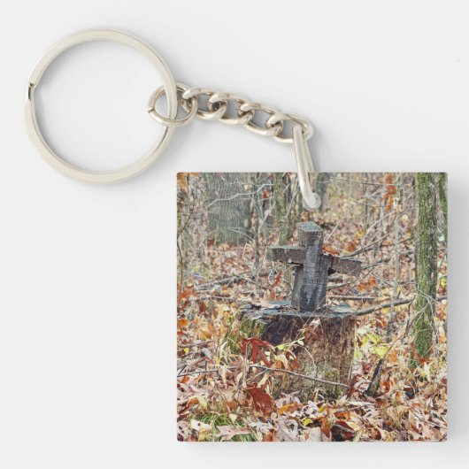 Porte-clés Croix dans les bois (Devant)