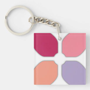 Porte-clés Croix de fleurs