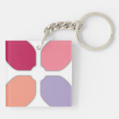 Porte-clés Croix de fleurs (Dos)