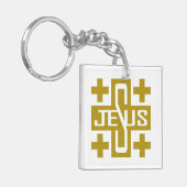Porte-clés Croix de Jésus (Devant gauche)