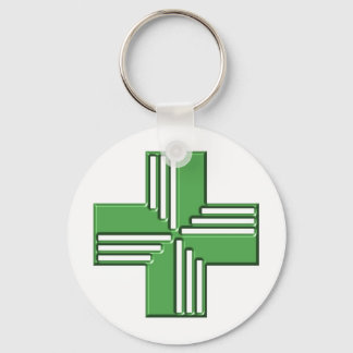 Porte-clés Croix de la pharmacie