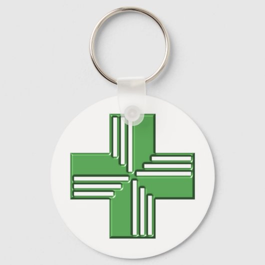 Porte-clés Croix de la pharmacie (Recto)
