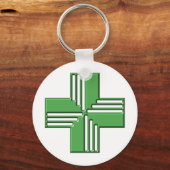 Porte-clés Croix de la pharmacie (Recto)