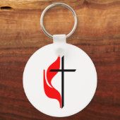 Porte-clés Croix de l'Église méthodiste unie et Porte - clé d (Recto)