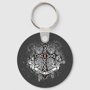 Porte-clés Croix de prière de famille de foi - Cancer utéri