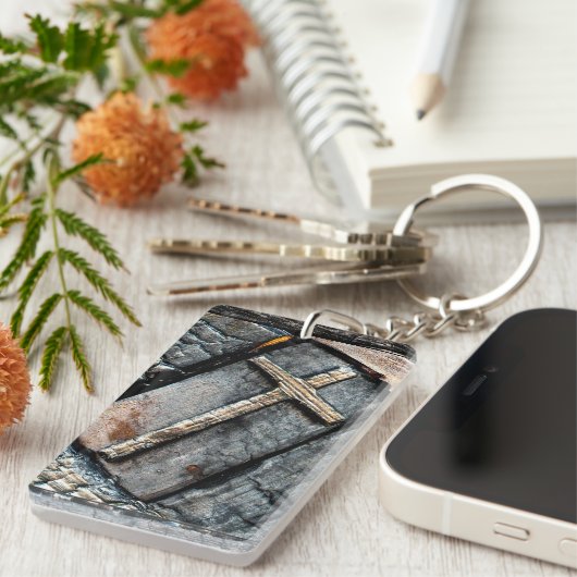 Porte-clés Croix de protection (Devant droit)