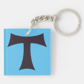 Porte-clés Croix de Tau Saint Anthony (Dos)