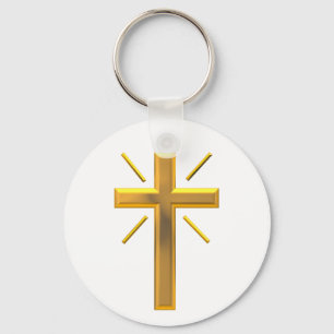 Porte-clés Croix d'or 4