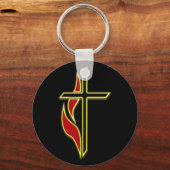 PORTE-CLÉS CROIX ET FLAMME (Recto)