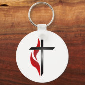 PORTE-CLÉS CROIX ET FLAMME (Recto)