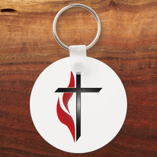 PORTE-CLÉS CROIX ET FLAMME (Recto)