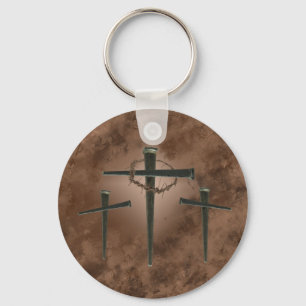 Porte-clés croix et pointes