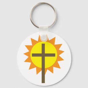 Porte-clés Croix Et Soleil