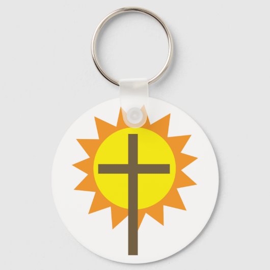 Porte-clés Croix Et Soleil (Recto)