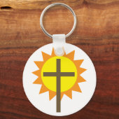 Porte-clés Croix Et Soleil (Recto)