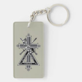 Porte-clés Croix freemasonique (Dos)