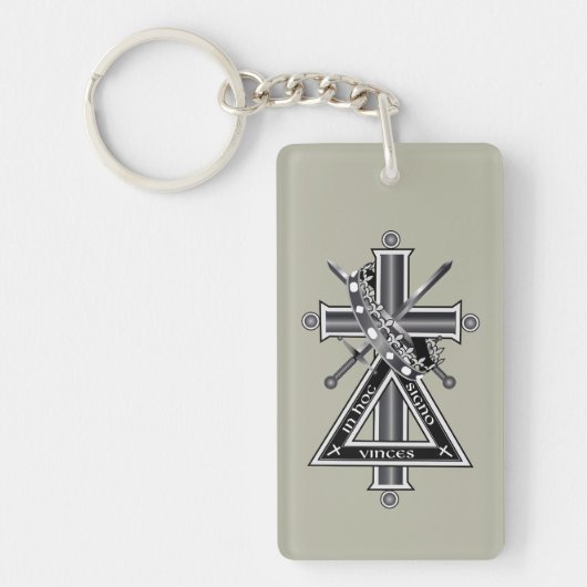 Porte-clés Croix freemasonique (Devant)