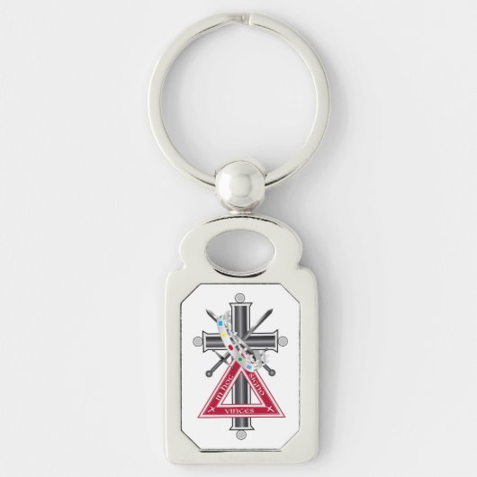 Porte-clés Croix freemasonique (Devant)
