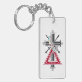 Porte-clés Croix freemasonique (Devant gauche)