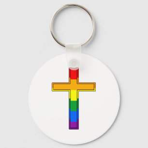 Porte-clés Croix gay