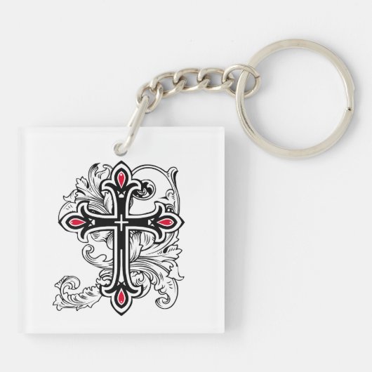 Porte-clés Croix gothique (Dos)