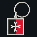 Porte-clés Croix Maltaise Blanche & Malte drapeau mode / chev<br><div class="desc">Porte-clés: Croix de Malte & Malte - drapeau,  symbole de croix - utilisé par l'Ordre de Malte,  Ordre Souverain Militaire de Malte (Ordre de Saint-Jean) - patriotes nationaux,  voyages,  vacances,  fans de sport mode. La Croix de Malte est aussi le symbole international de l'incendie,  symbole de protection,  insigne d'honneur.</div>