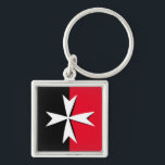 Porte-clés Croix Maltaise Blanche & Malte drapeau mode / chev<br><div class="desc">Porte-clés: Croix de Malte & Malte - drapeau,  symbole de croix - utilisé par l'Ordre de Malte,  Ordre Souverain Militaire de Malte (Ordre de Saint-Jean) - patriotes nationaux,  voyages,  vacances,  fans de sport mode. La Croix de Malte est aussi le symbole international de l'incendie,  symbole de protection,  insigne d'honneur.</div>