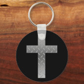 Porte-clés croix métallique (Recto)