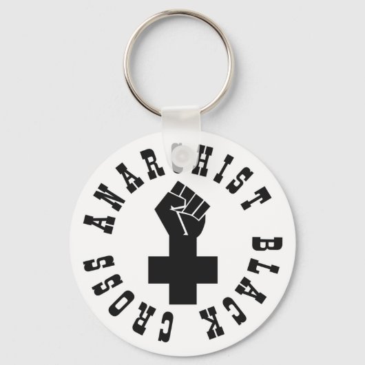 Porte-clés Croix noire anarchiste (Recto)