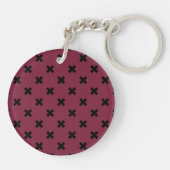Porte-clés Croix noire sur mûrier (Dos)