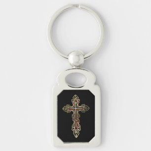 Porte-clés Croix orthodoxe