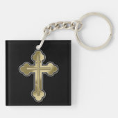 Porte-clés Croix orthodoxe (Dos)