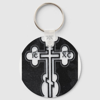 Porte-clés Croix orthodoxe grecque