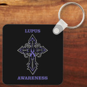 Porte-clés Croix/Prise de conscience...Lupus (Verso)