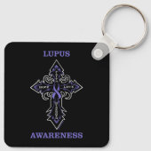 Porte-clés Croix/Prise de conscience...Lupus (Dos)