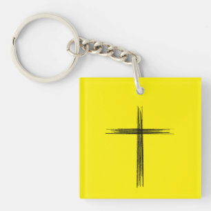 Porte-clés Croix religieuse