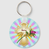 Porte-clés Croix Rose Christian Hope (Recto)