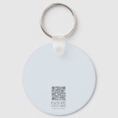 Porte-clés Croix sur l'Eau Écriture Bleu foncé Personnalisé (Verso)