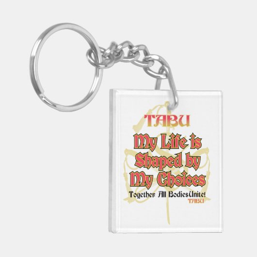 Porte-clés Croix TABOUE de porte - clé (Devant gauche)