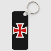 Porte-clés Croix templière Chevaleresque d'honneur premium Ar (Verso)