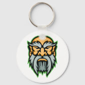 Porte-clés Cronos Greek God Grey Beard Keychain (Recto)
