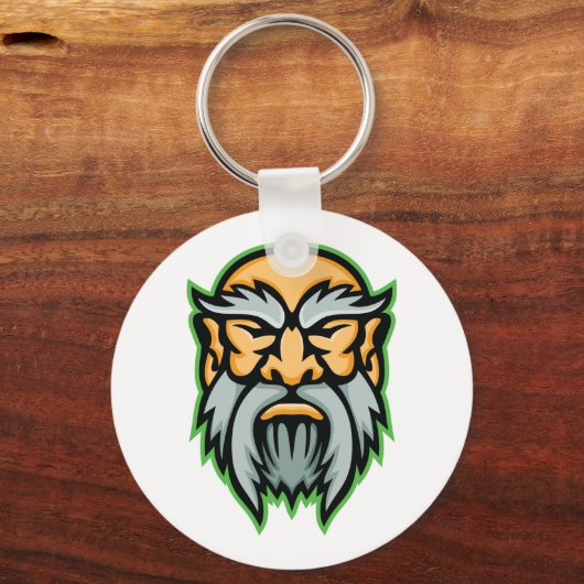 Porte-clés Cronos Greek God Grey Beard Keychain (Recto)