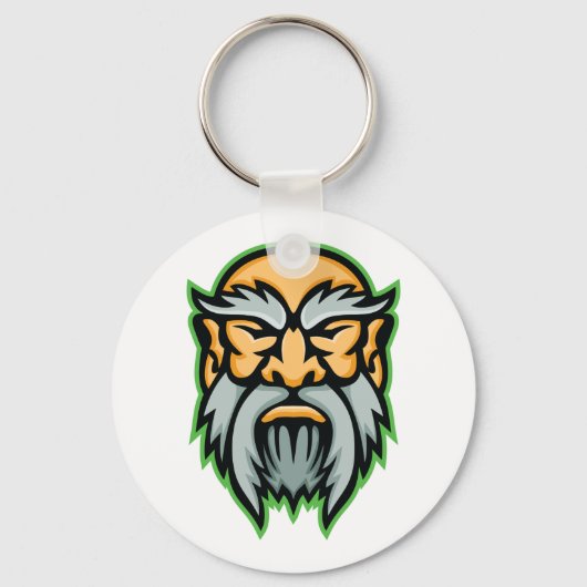 Porte-clés Cronos Greek God Grey Beard Keychain (Verso)