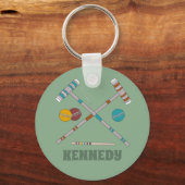 Porte-clés Croquet Set Lawn Games Jade Green (Recto)