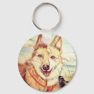 Porte-clés Croquis de chien mignon