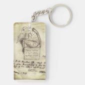 Porte-clés Croquis de Cthulhu par Lovecraft (Dos)