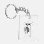 Porte-clés Croquis de la machine à laver (Devant gauche)