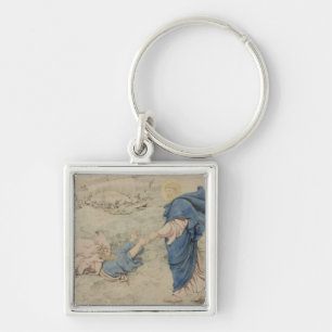 Porte-clés Croquis du Christ marchant sur l'eau (la semaine