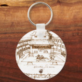 Porte-clés Croquis du Swan Theater de DeWitt (Recto)